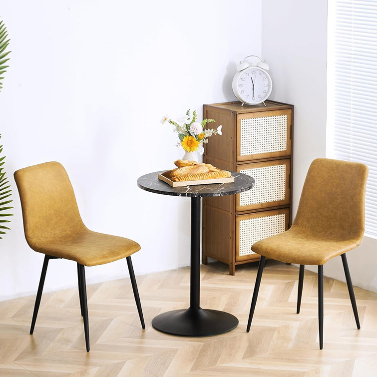 Corrigan Studio Dining Room Chairs Set Of 3 Deep Teal Kitchen